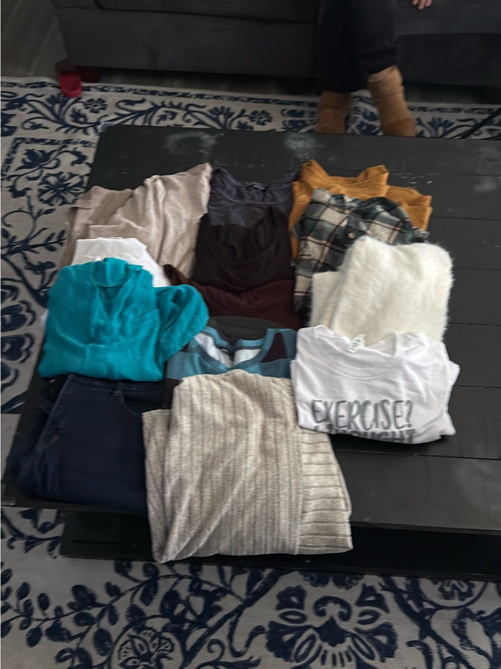 Mixed Women's Tops Bundle - Teal, Mustard, Cream, White, Black